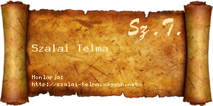 Szalai Telma névjegykártya